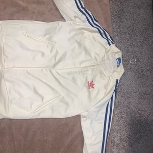 Cream multi color adidas Jacket